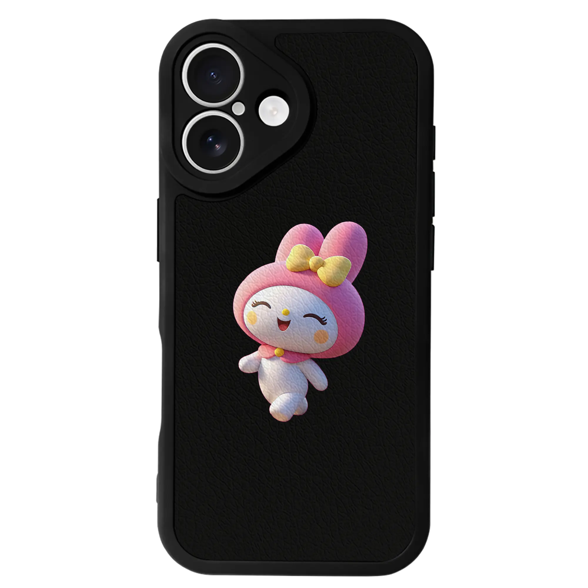 サンリオ グッズ,マイメロディ - IPhone 16シリーズ対応 ・ シリコンスマホケース ・ レザー調 ・ 高精度フィット ・ 耐衝撃 ・ ワイヤレス充電対応 ・ 精密カット